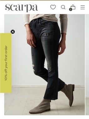 R13 Kick Fitt Black Distressed Cropped Jeans